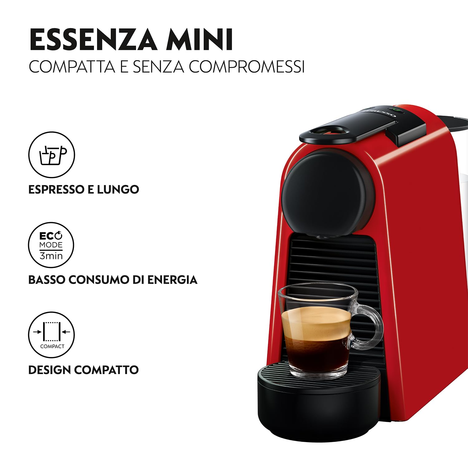 De'Longhi Nespresso Essenza Mini Coffee Capsule Machine, 1